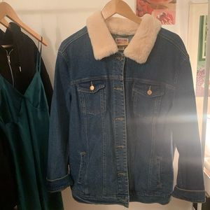 Target Denim Jacket / Fur / XL